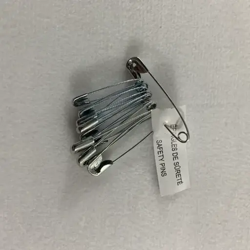 [1110202612] Épingles de sûreté grosseurs variées - Paquet de 12 