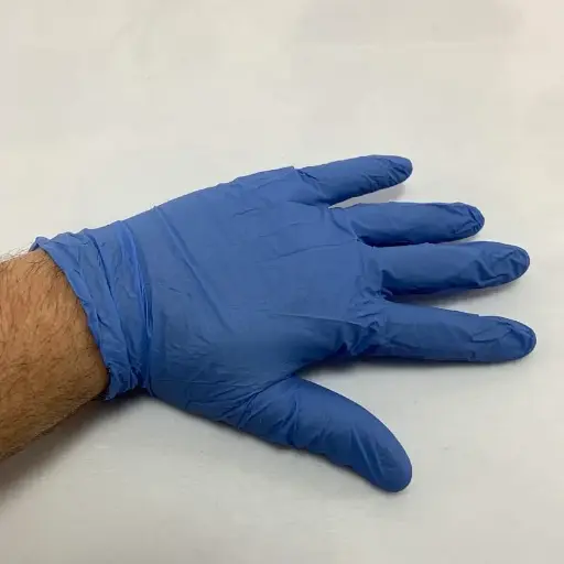 Gants d'examen jetables en nitrile non poudrés / grands