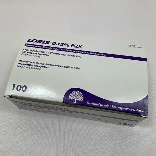 Lingettes de nettoyage des plaies (benzalkonium) - Unité 