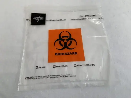 Sac pour le recueil de déchets biomédicaux